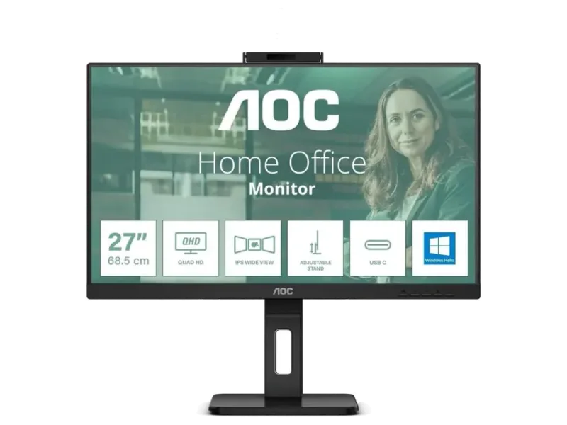 AOC Q27P3CW 27 Inch QHD 75Hz IPS Panel 117% SRGB 4MS AdaptiveSync IPS Gaming Monitor