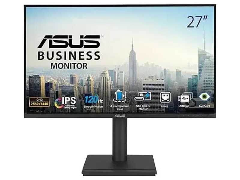 ASUS 27 Inch 1440P QHD, IPS USB-C RJ45 Docking Monitor