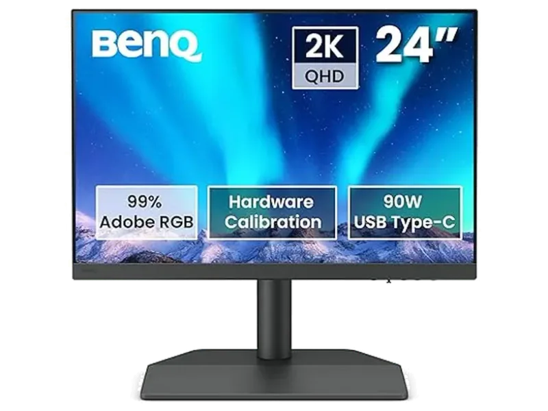 BENQ SW242Q 24 Inch FHD 60Hz IPS Panel 100%SRGB 5MS Professional Monitor