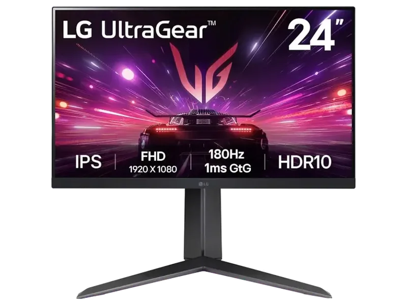 LG 24 INCH ULTRAGEAR FULL HD IPS GAMING MONITOR | 180HZ, IPS 1MS (GTG), HDR10 24GS65F-B