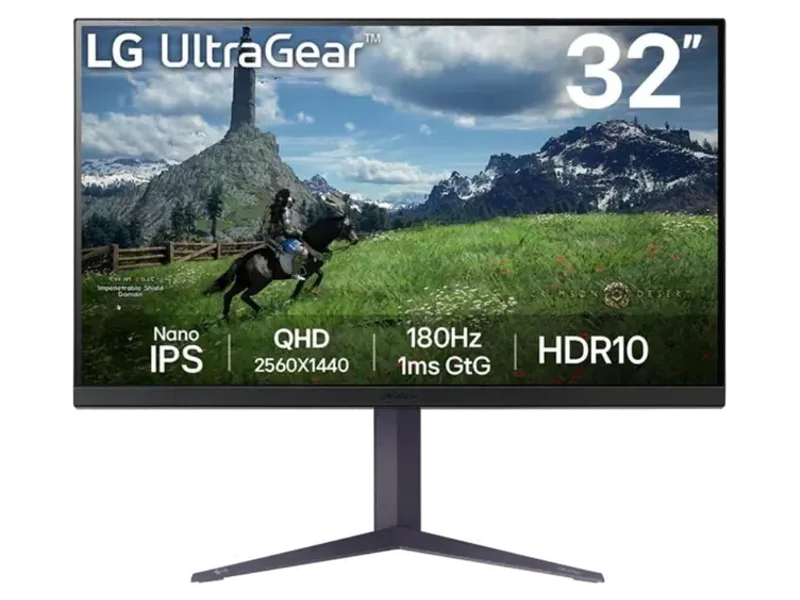 LG 32GS85Q-B 32 Inch 2K QHD 180Hz IPS Panel 98% SRGB 1MS AMD Freesync Gaming Monitor