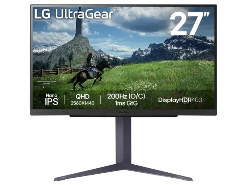 LG 27GS85Q-B - 27 INCH ULTRAGEAR QHD NANO IPS 180HZ GAMING MONITOR