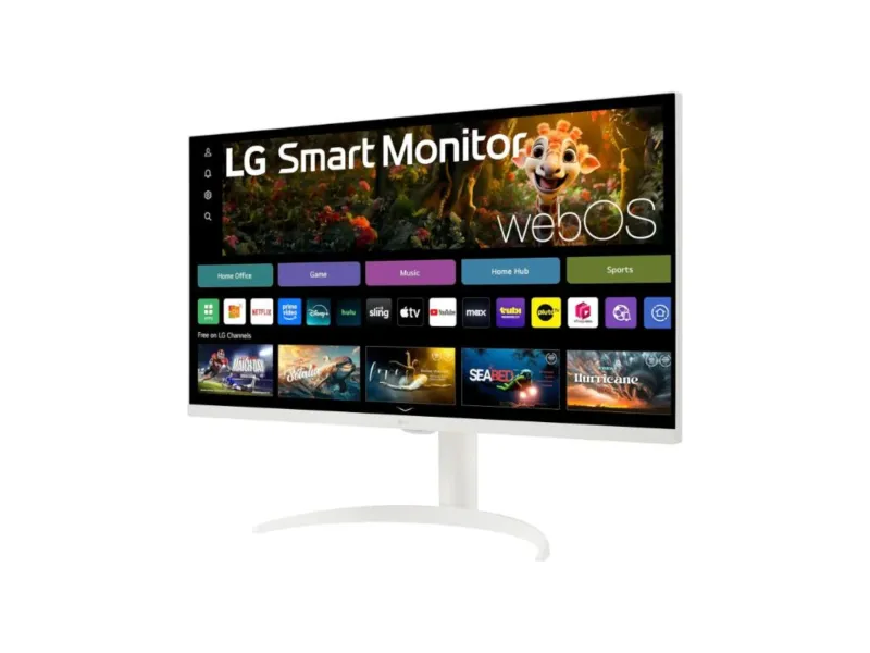LG 32SR75U-W 32 Inch 4K UHD 60Hz IPS Panel 90% SRGB 1MS AMD Freesync Smart Monitor