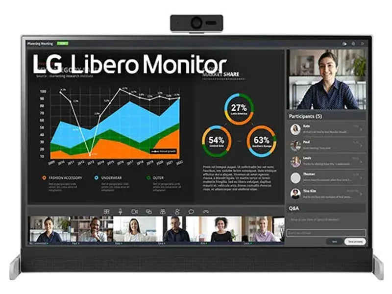 LG 27BQ70QC 27 Inch 2K 75Hz IPS Panel 99%SRGB AMD Free Sync Business Monitor