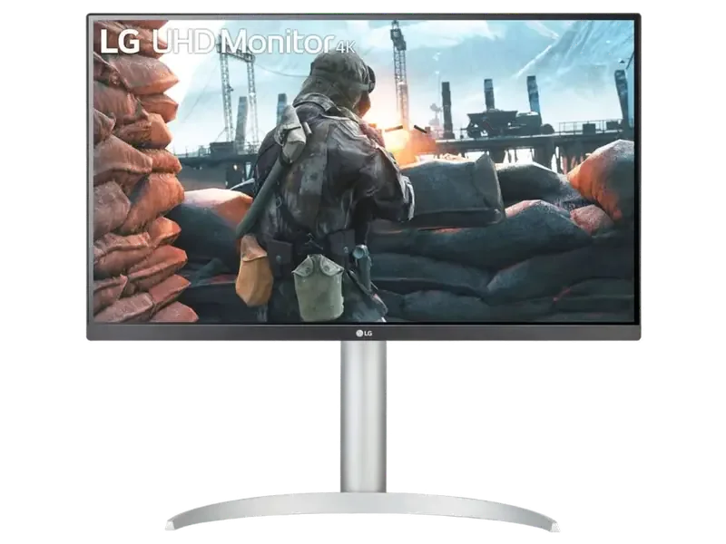 LG 27UP650N-W 27 Inch 4K UHD 60Hz IPS Panel 95% SRGB 5MS AMD Freesync Gaming Monitor