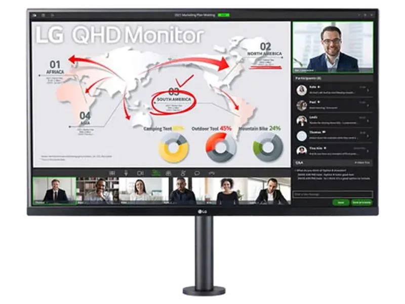 LG 32QP88ON 32 Inch QHD 75Hz IPS Panel 99% SRGB 5MS AMD Freesync IPS Gaming Monitor