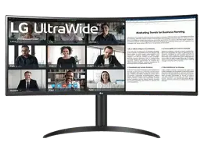 LG 34 inch Curved UltraWide QHD Monitor with USB Type-C (34WR55QC)