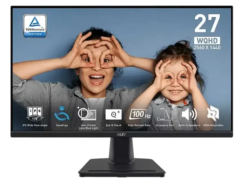 MSI Pro MP275Q 27 Inch WQHD 100 HZ Business Productivity Monitor (PRO MP275Q)