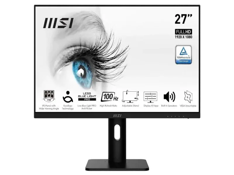 MSI PRO MP273AP 27 Inch FHD 100Hz IPS Panel 106%SRGB 1MS Adaptive Sync IPS Business Monitor