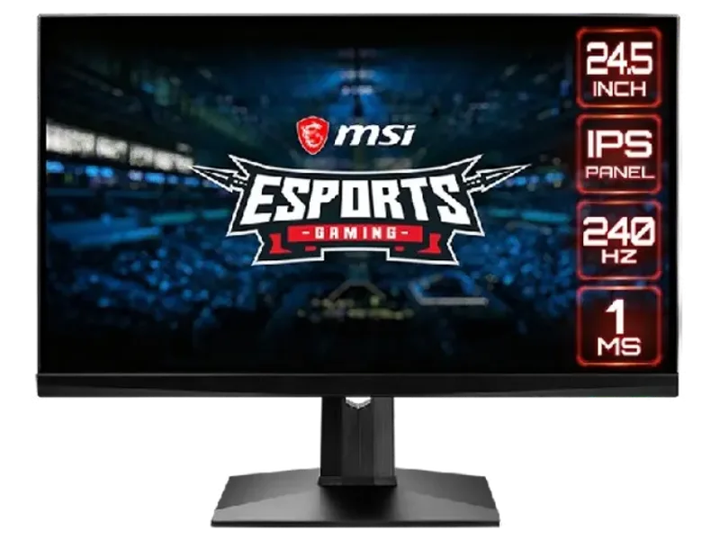 MSI Optix MAG251RX 25 Inch FHD 240Hz IPS Panel 107% SRGB 1ms Nvidia G-Sync Gaming Monitor