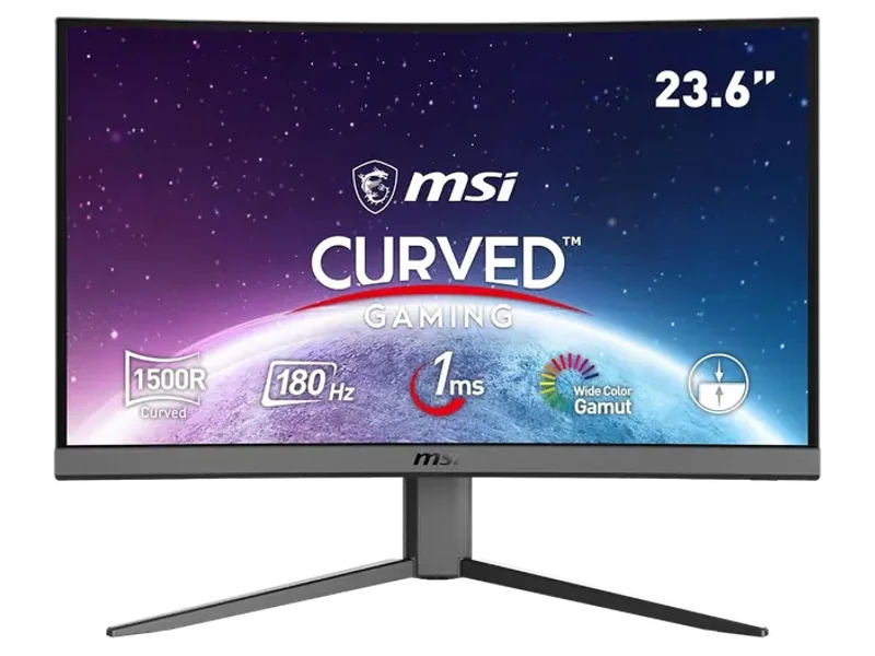 MSI G24C4 E2 24 Inch FHD 185Hz VA Panel 112% SRGB 1MS Adaptive Sync VA Gaming Monitor