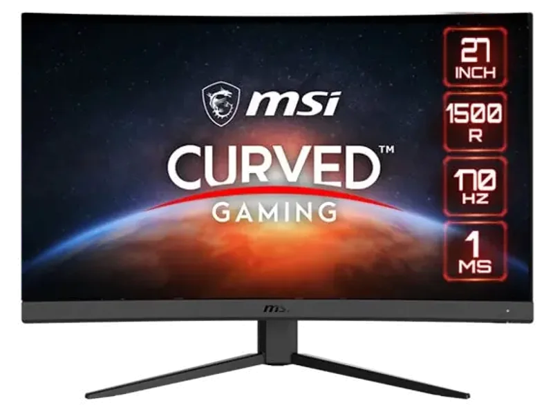 MSI Optix G27CQ4 E2 27 Inch 2K 170Hz VA Panel 114% SRGB 1ms AMD Free Sync Gaming Monitor
