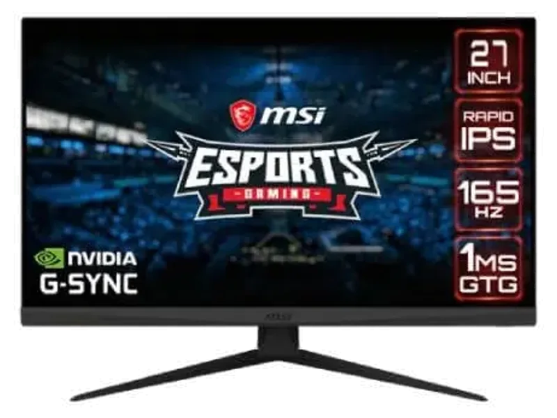 MSI Optix G273QF 27 Inch 2K 165Hz IPS Panel 125% SRGB 1ms AMD Free Sync Gaming Monitor