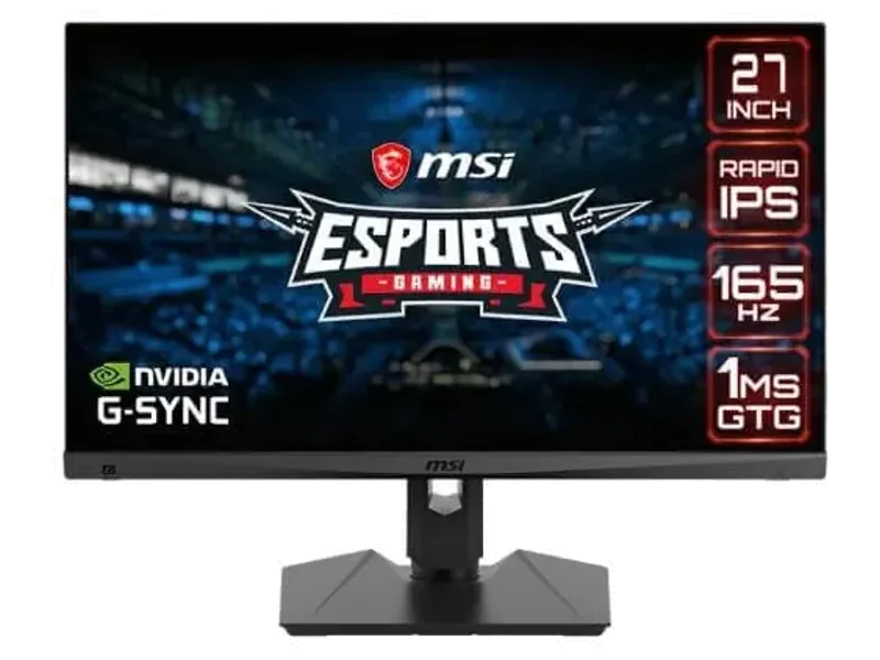 MSI Optix MAG274QRF 27 Inch 165Hz IPS Panel 131%SRGB NVIDIA Gsync Gaming Monitor