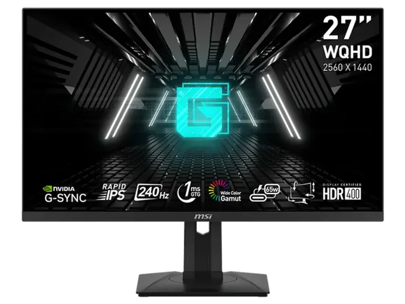 MSI G274QPX 27 Inch 2K QHD 240Hz IPS Panel 136%SRGB 1MS Nvidia GSync Gaming Monitor