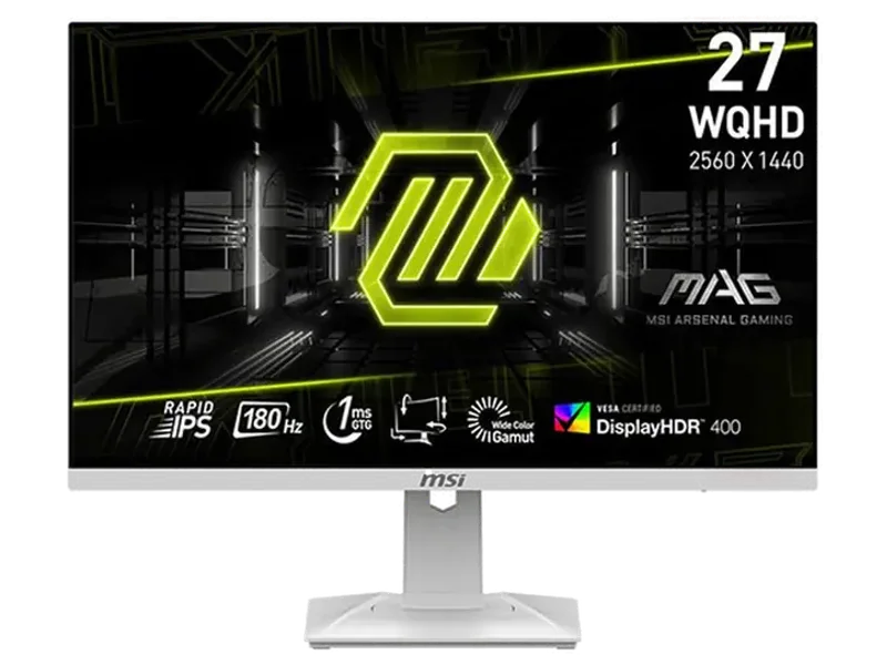 MSI MAG 274QRFW 27 Inch WQHD 180Hz IPS Panel 150% SRGB 1ms Adaptive Sync IPS Gaming Monitor