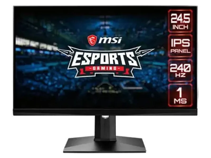 MSI OPTIX MAG251RX – 25 INCH GAMING MONITOR (G-SYNC, 1MS RESPONSE TIME, 240HZ REFRESH RATE, FRAMELESS, FHD IPS PANEL, HDMI, DISPLAY PORT, TYPE-C)