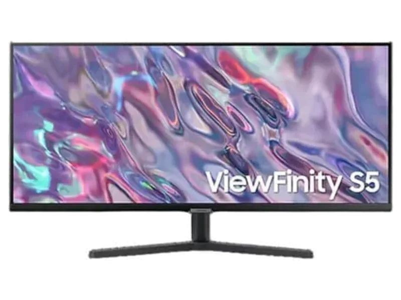 SAMSUNG View Finity S5 34 Inch 2K QHD 100Hz VA Panel 95% SRGB 5MS AMD Freesync Gaming Monitor