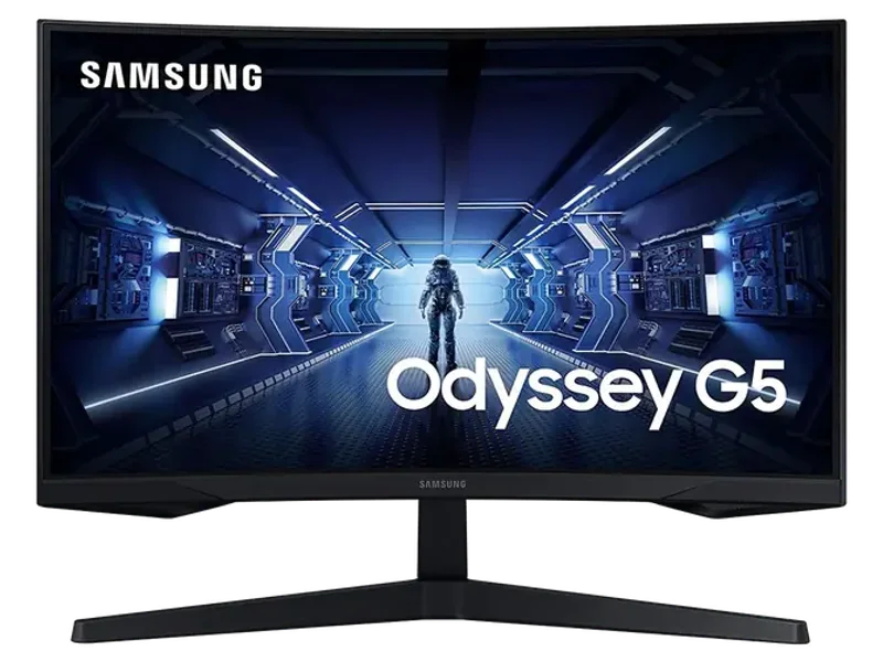SAMSUNG ODYSSEY G5 27 INCH LC27G55TQWWXXL WQHD 144HZ CURVED GAMING MONITOR