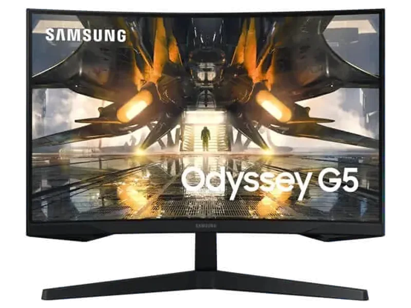 SAMSUNG Odyssey G5 LS27AG550EWXXL 27 Inch 2k QHD 165Hz 1MS AMD Freesync Gaming Monitor