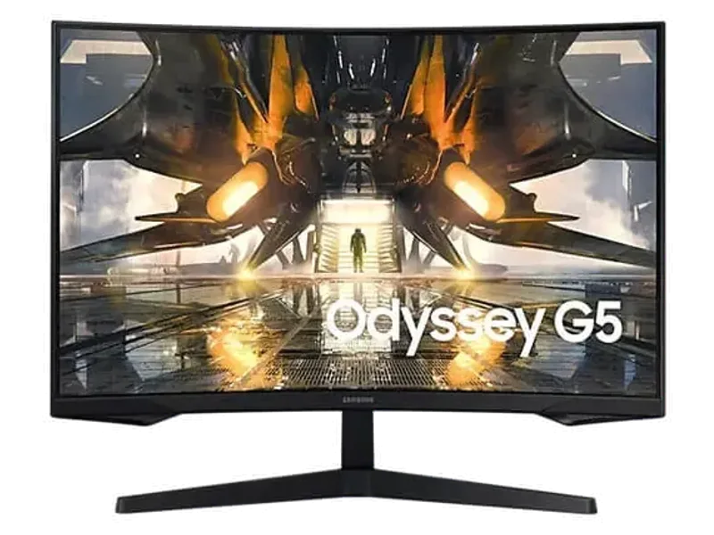 SAMUSNG Odyssey G5 LS32AG550EWXXL 32 Inch 2K QHD 165Hz 1MS AMD Free Sync Gaming Monitor