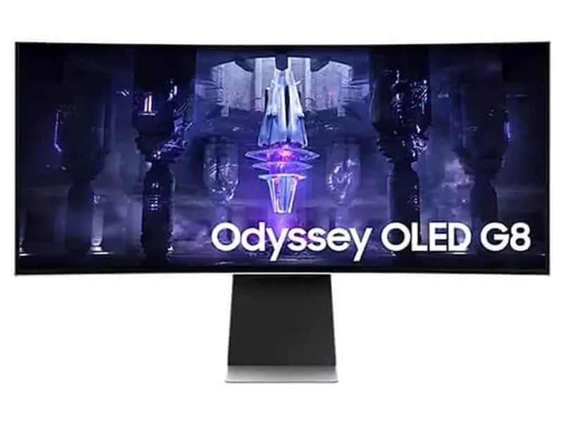 SAMSUNG Odyssey G8 LS34BG852SWXXL 34 Inch QHD 175Hz OLED Panel 0.1MS AMD Freesync Gaming Monitor