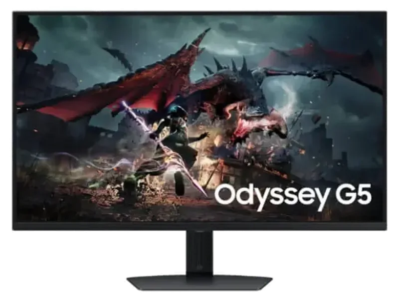 SAMSUNG Odyssey G5 LS32DG502EWXXL 32 Inch 2K QHD 180Hz IPS Panel 99%SRGB 1MS AMD Freesync Gaming Monitor
