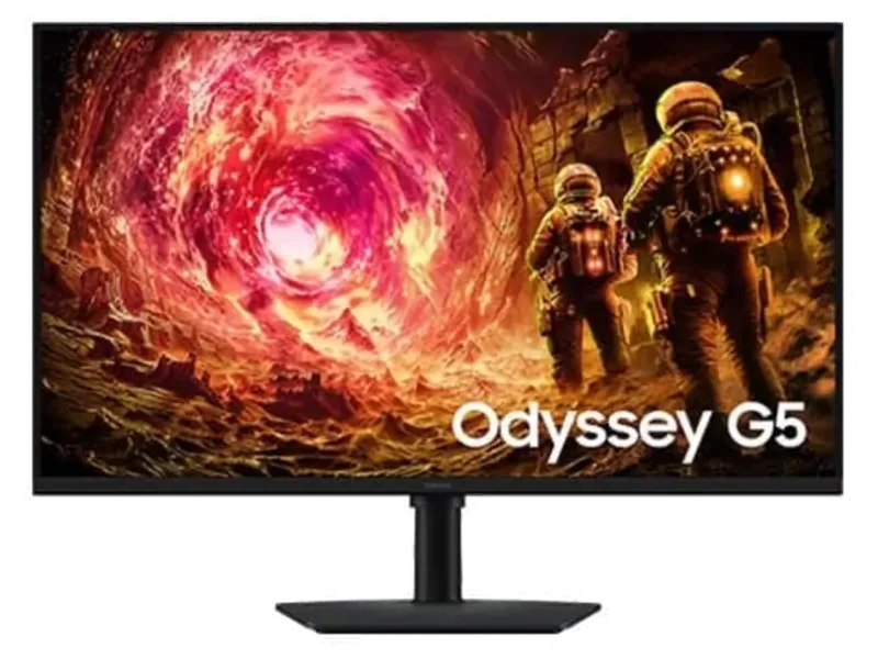 SAMSUNG Odyssey G5 LS32FG502EWXXL 32 Inch 2K QHD 180Hz IPS Panel 99% SRGB 1MS NVIDIA Gsync Gaming Monitor