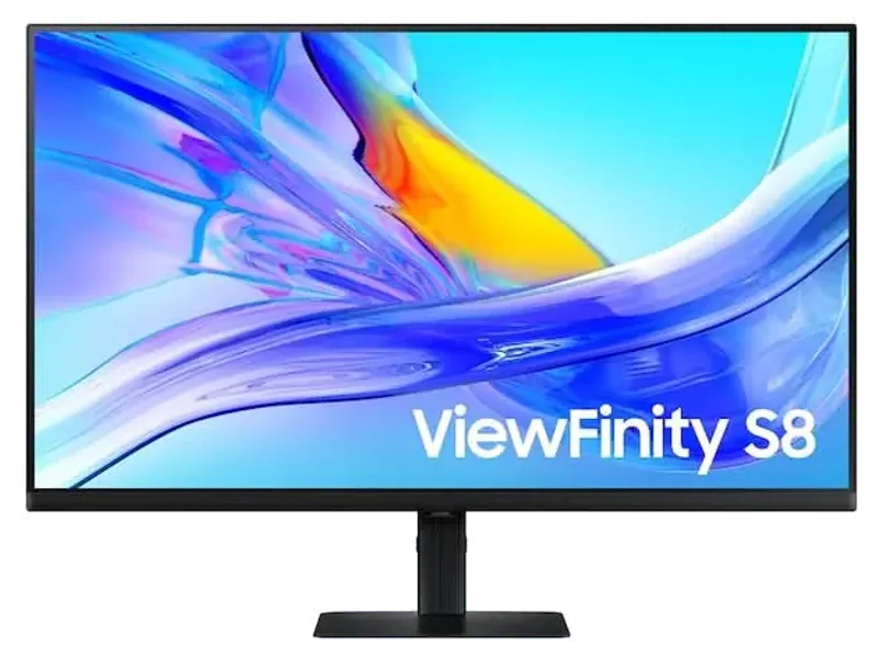 Samsung ViewFinity S8 LS32D800UBWXXL 32-inch 4K UHD IPS Monitor, USB Type-C 90W, HDR10, LAN, KVM, 60Hz