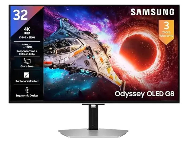 Samsung Odyssey LS32HG800 32 Inch OLED G8 Gaming Monitor