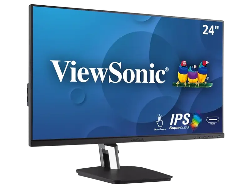 VIEWSONIC 24 INCH FHD IPS TOUCH MONITOR ONE CABLE SOLUTION USB TYPE-C, 10-POINT IN-CELL PROJECTED CAPACITIVE TOUCH, ADVANCED ERGONOMICS, MAGNETIC STYLUS PEN, ADV DP, USB 3.1 TYPE- A,B,C,HDMI -TD2455