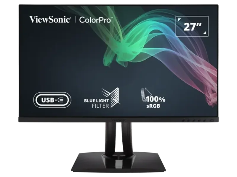 VIEWSONIC VP2756-4K 68.58CM (27") 4KUHD MONITOR | PANTONE VALIDATED | 100% SRGB| FACTORY PRE-CALIBRATED MONITOR 60W CHARGE BACK USB-C, CAM/CAD MODE, POWERFUL COLOR, DELTA E<2 REGIST6-4K
