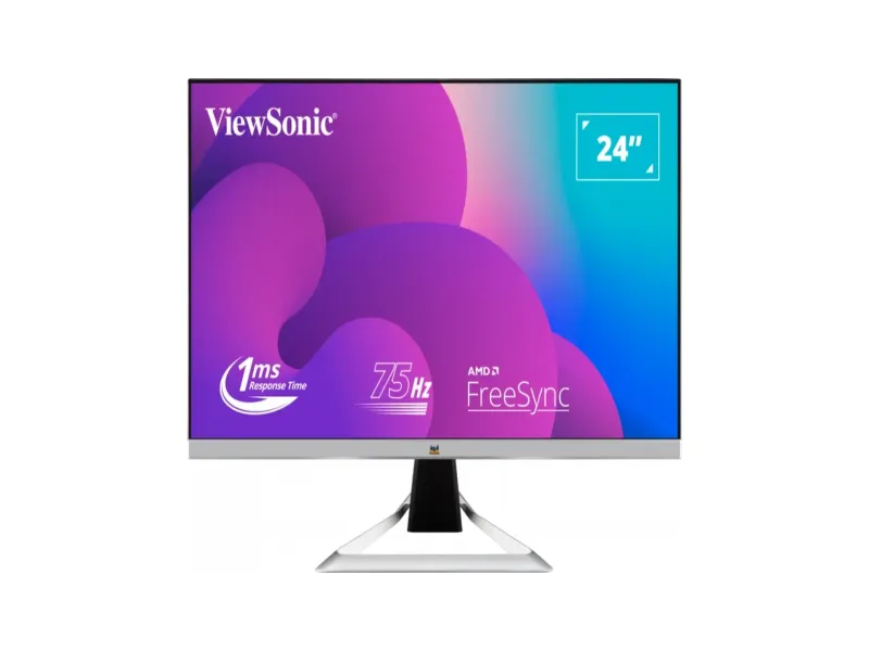 VIEWSONIC VX2481-MH 24 Inch FHD 75Hz IPS Panel 102% SRGB 1MS AMD FreeSync IPS Entertainment Monitor