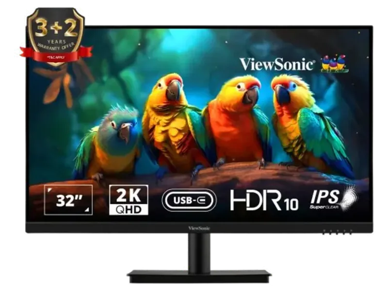 VIEWSONIC VA3209U 32 Inch 2K QHD 75Hz IPS Panel 104% SRGB 4MS AMD Freesync Gaming Monitor