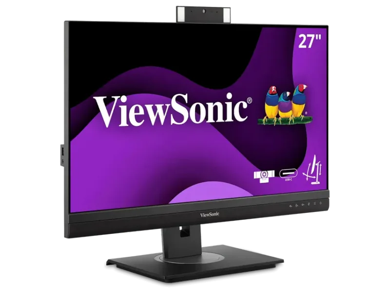VIEWSONIC VG27576V-2K 68.58 CM (27") MONITOR | WEBCAM 5MPCAMERA | LED LIGHT | AI ENABLED TWO-WAY NOISE-REDUCTION |ERGONOMICS| 10W(5W*2) SPEAKER| TYPE- C WITH 90W POWER,DP,HDMI