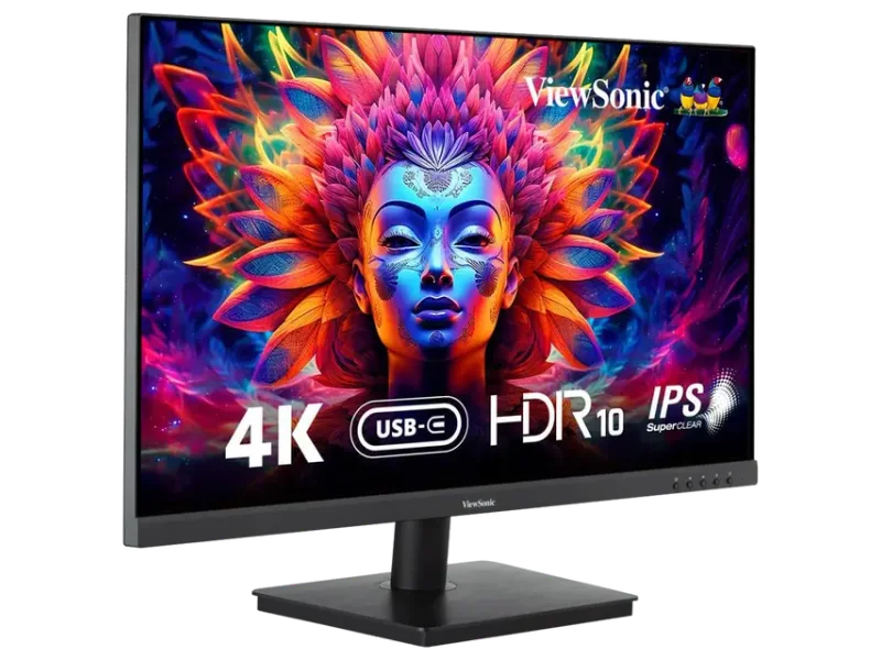 VIEWSONIC 81.28 CM(32") 4K UHD 3840X 2160 PIXELS HDR10 IPS WIDE MONITOR WITH SPEAKERS, ONE CABLE SOLUTION 65W CHARGE BACK USB TYPE-C, HDMI, DISPLAY PORT,128%SRGB, BEZELLESS DESIGN, EYE CARE-VA3209U-4K