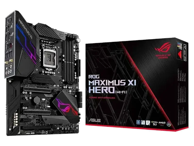 ASUS ROG Maximus XI Hero (Wi-Fi) Z390 Gaming Motherboard LGA1151 (Intel 8th 9th Gen) ATX DDR4 DP HDMI M.2 USB 3.1 Gen2 802.11ac Wi-Fi