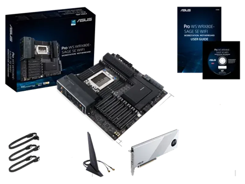 ASUS Pro WS WRX80E-SAGE SE WIFI AMD WRX80 Ryzen Threadripper PRO E-ATX Workstation Motherboard