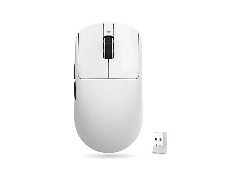ATK VXE Dragonfly R1 Series Wireless Gaming Mouse – Ultra-Lightweight (48–55 g), PixArt PAW3395/3395 SE Sensor, Adjustable DPI up to 26,000 (R1 SE+, White)