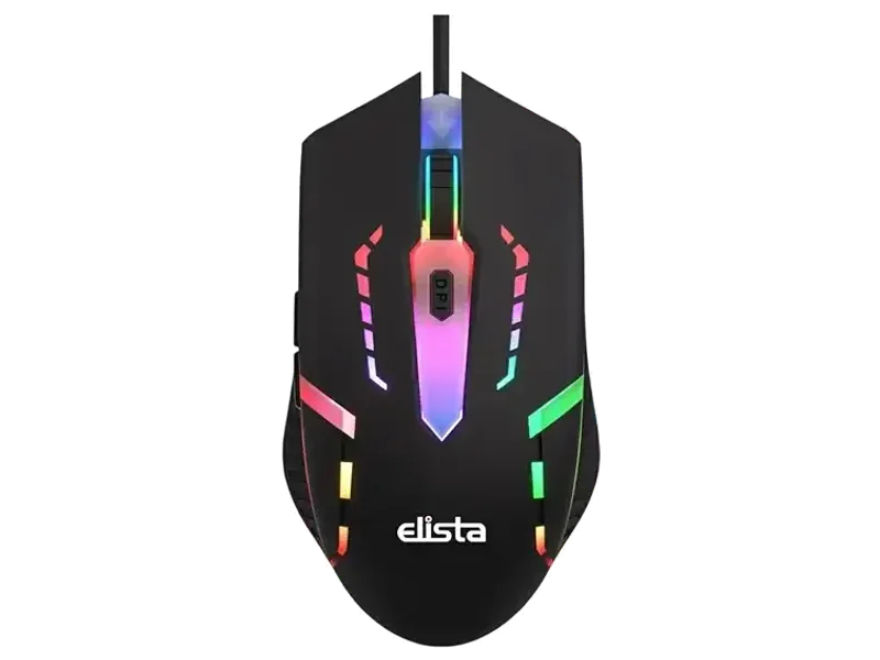 Elista RGB Wired Mouse for Laptop & PC, 3 DPI Levels 800/1000/1200