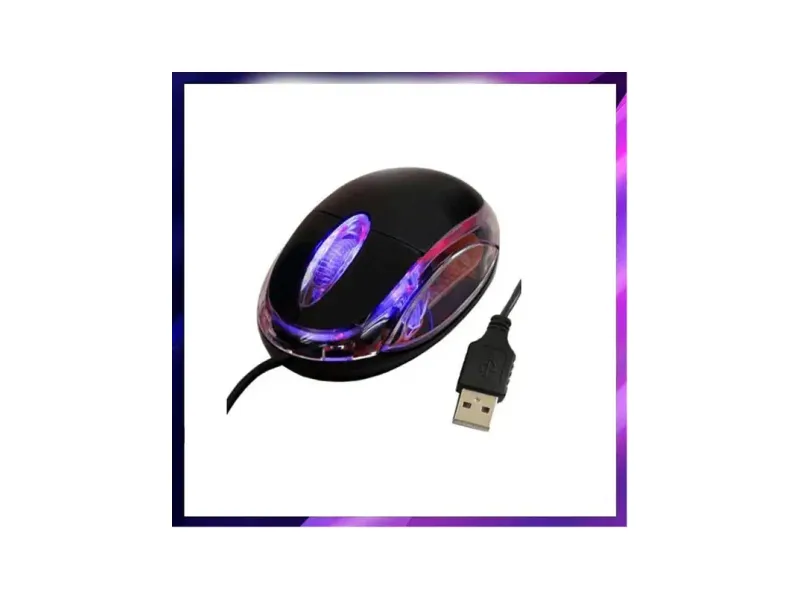 NKL Stylish USB Wired Gaming Mouse With Lights for Computer 124 Wired Ambidextrous Optical Gaming Mouse