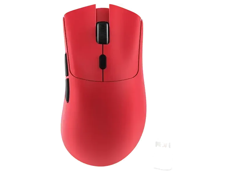 ATTACK SHARK R1 Wireless Gaming Mouse,Tri-Mode Connection (2.4G/Wired/BT5.2),55g Lightweight,18K DPI Optical Sensor,HUYU 20 Million Key Life,Ergonomic Design,for PC/Laptop/Win/Mac(Red)