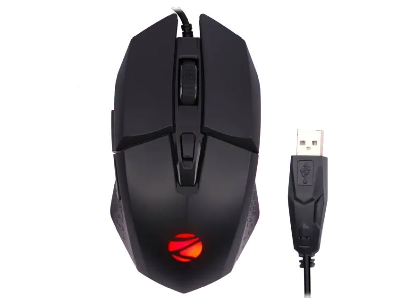 ZEBRONICS Zeb - SHARK (BLACK) Wired Ambidextrous Optical Gaming Mouse Premium Gaming Mouse, 6400 DPI, 6 Buttons, RGB, High Resolution Sensor