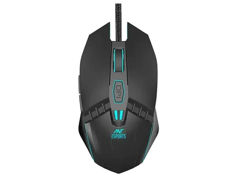 ANT ESPORTS GM50 Wired Ambidextrous Optical Gaming Mouse ( GM50 ) ( 3600DPI / 6 Macro Buttons ) ( Black )