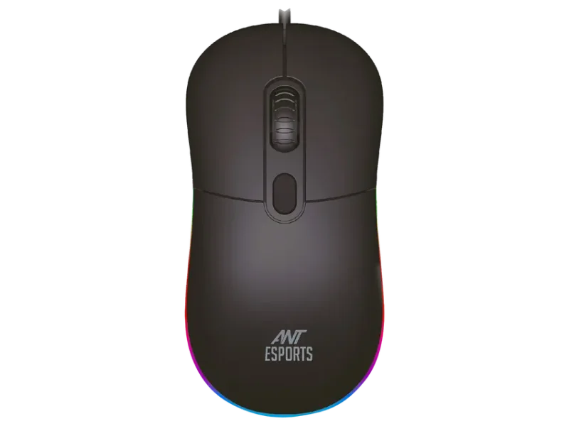 ANT Esports GM40 Optical RGB Wired Gaming Mouse - Black