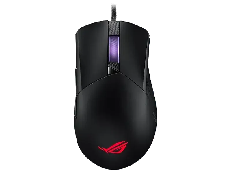 ASUS ROG Gladius III Gaming Mouse (Black) with Specially Tuned 26,000 dpi, Exclusive Push-Fit Switch Socket II, ROG Paracord and Aura Sync RGB Lighting (90MP0270-BMUA00)