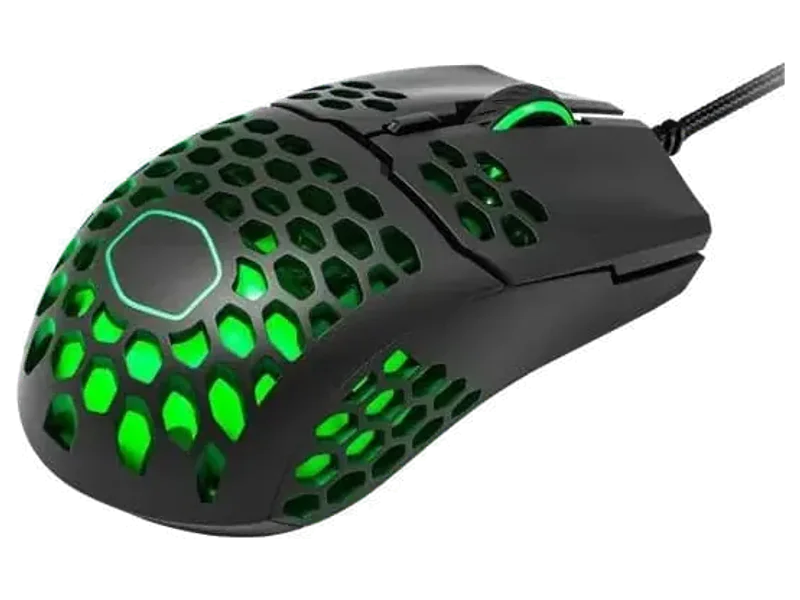 COOLER MASTER MM711 Wired Ambidextrous Gaming Mouse ( MM-711-KKOL1 ) ( 16000DPI / 6 Macro Buttons ) ( Black )