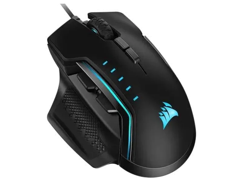 CORSAIR Glaive Wired Ergonomic Gaming Mouse ( CH-9302211-AP ) ( 18000DPI / 7 Buttons ) ( Black )