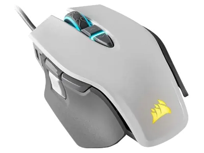 CORSAIR M65 Elite Wired Ergonomic Gaming Mouse ( M65 ) ( 18000DPI / 8 Macro Buttons ) ( White )