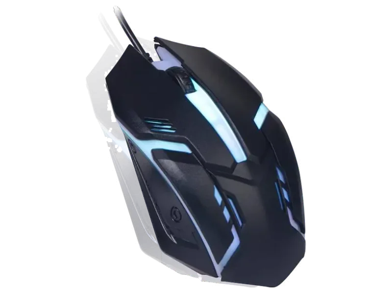 Elderbuy USB Wired Mouse With RGB Backlight Wired Ambidextrous Optical Gaming Mouse
